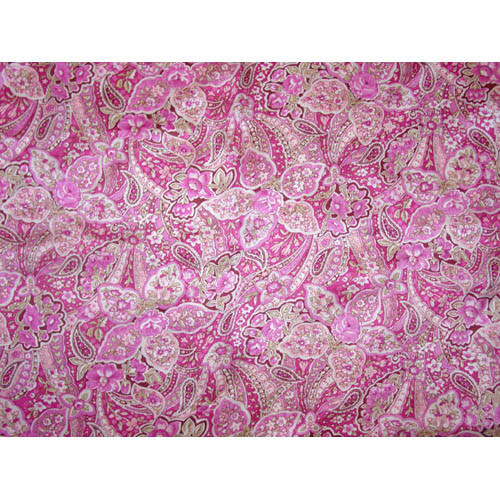 Wild Rag Silk Scarf Frontier Calico Pink Floral Paisley