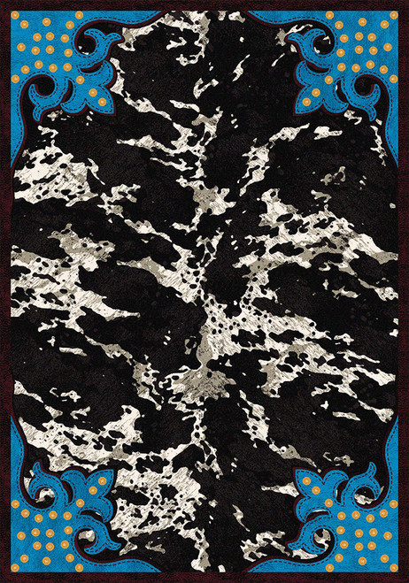 Fancy Cowhide - Turquoise Fancy Cowhide - Turquoise