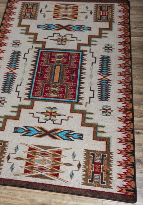 American Dakota Southwest Storm Catcher Rug - Rust, 8' x 11