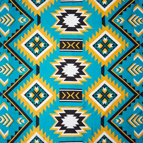 South West Teal/ Gold Scarf