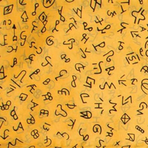 Brands Silk Scarf - Gold