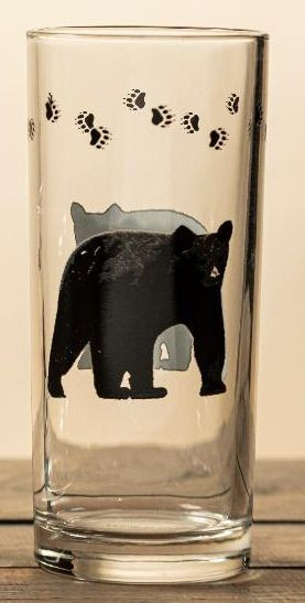Bear Drinking Glasses, 16 oz — Set of 4