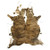 Natural Cowhide Rug - Medium Tri Color Brindle