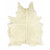 Natural Cowhide Rug - Solid White and Yellow Undertones Special