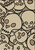 American Dakota Head Banger Natural rug with black cartoon skull outlines on a light beige ground
