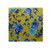 Wild Rag Charmeuse Prints Blue Roses On Yellow