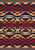 American Dakota Rustic Cross Burnt Red rug with black, cream and tan stepped geometry and red cross motifs