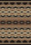 American Dakota Medicine Light rug with cream, muted green and dark geometric bands across a tan field