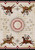American Dakota Battle Records Multi rug with horse-and-rider illustrations around a circular center on a cream ground