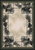 American Dakota Noble Pines Natural rug with framed pine-needle and pinecone details around a pale textured center