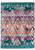 American Dakota Cowboy Love Multi rug with turquoise horses at the ends and colorful pink, cream and teal chevrons