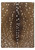 American Dakota Spotted Hide Sienna rug with small cream spots across a warm brown field and a darker central stripe
