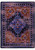 American Dakota Turkish Nights Cotton Candy rug with a pink, purple and orange medallion design and layered distressed borders