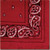 Red Bandana Silk Scarf available in 34.5" & 42''
