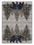 American Dakota High Point Bear Stone rug with dark bears and evergreens over a light stone-colored geometric field