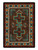 American Dakota Sawtooth Mojave Sunset rug with turquoise-outlined crosses and diamonds inside a rust-and-gold geometric border