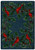 American Dakota Cardinals Navy rug with red cardinals perched among pine branches around a dark navy field