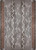 American Dakota Plains Speak Flash rug by Willow Kipp with pale illustrated forms, long zigzag lines and muted rust edge accents