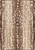 American Dakota Emery Axis Hide Beige rug with irregular cream spots and darker vertical shading across beige and brown