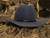 Black Shaped Brim Cowboy Hat