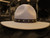 Bone Leather Flat Brim Cowboy Hat