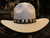 Bone Leather  Shaped Brim Cowboy Hat