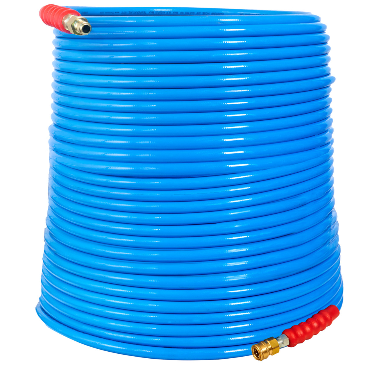 1/4-in Hot Water Thermoplastic Blue Hose, 4000 psi, Quick-Connect