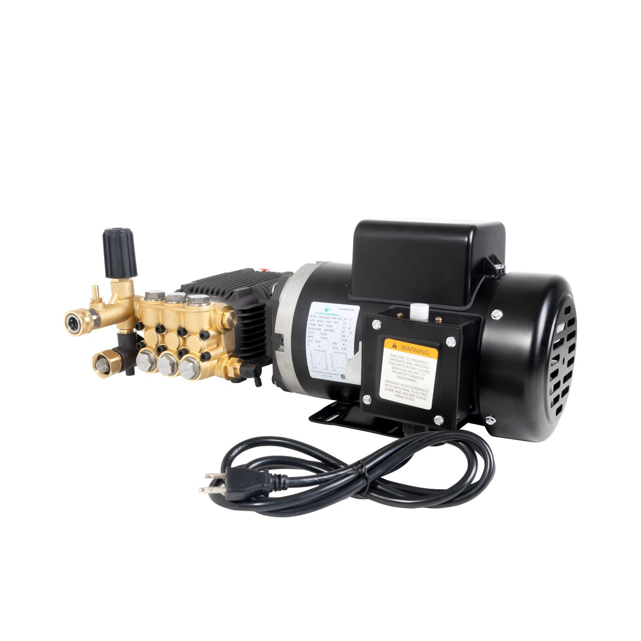 Canpump Electric Pressure Washer: 2 hp Motor 120 V, Triplex Pump ...