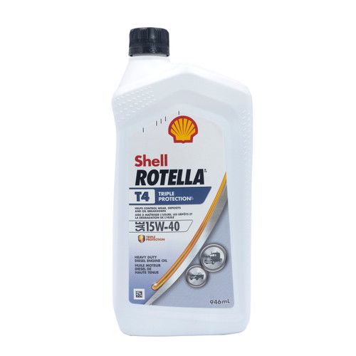 Shell Rotella T4 SAE 15W-40 Triple Protection Mineral Oil - 946 ml