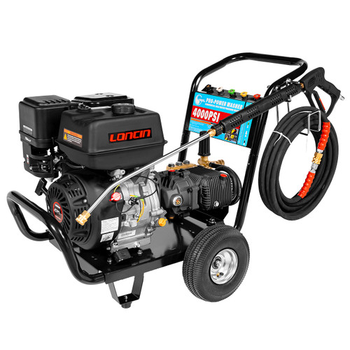 Canpump Commercial Gas Pressure Washer: 15 hp Loncin Engine, Triplex Pump