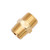 1/4-in Male NPT to 1/4-in Male NPT Brass Coupling