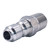 1/4-in Male NPT to 1/4-in Quick-Connect Plug Stainless-Steel Adapter