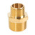 3/4-in Male NPT to 1/2-in Male NPT Brass Coupling