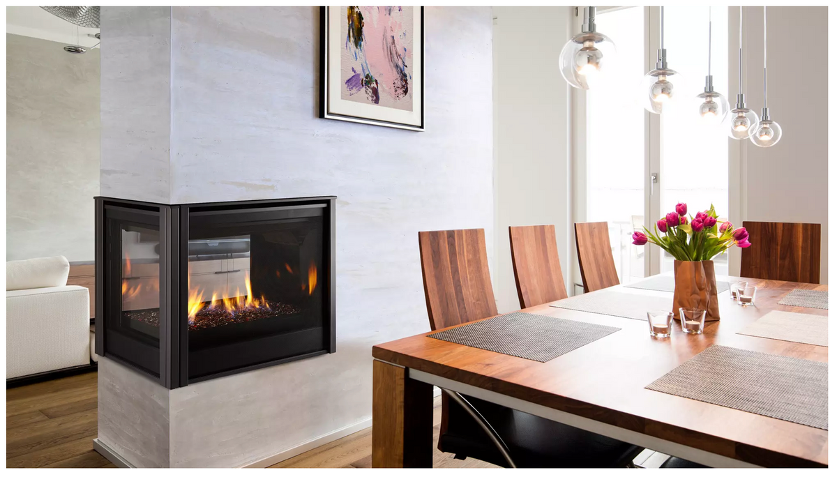 Majestic 36" Pier Multi-Sided Direct Vent Gas Fireplace with Intellifire Touch