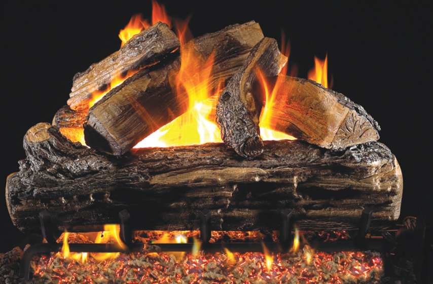 Real Fyre Rugged Split Oak 18" Designer Series G45 Standard Vented Gas Log Set - RRSO-18-G45