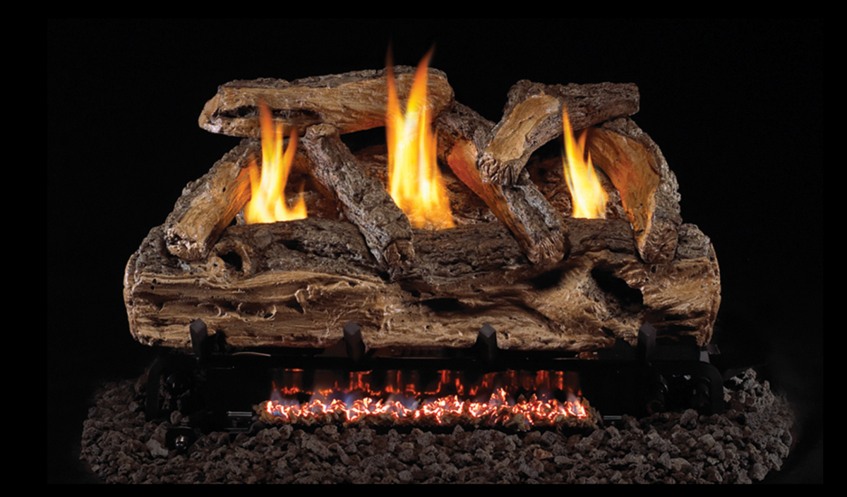 Split Oak 24" G9E Series See-Thru Vent-Free Gas Log Set