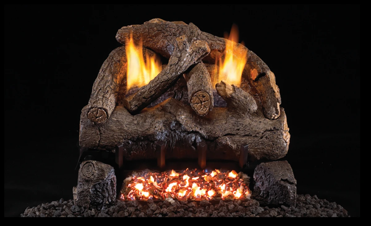 Real Fyre Evening Fyre 16/18" See-Thru G18 Series Vent-Free Gas Log Set