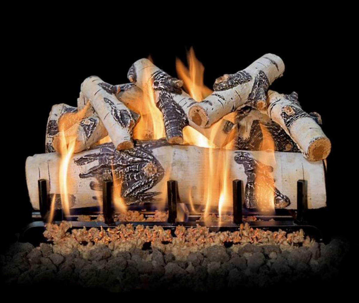 Grand Canyon Quaking Aspen 18" See-Through 2-Burner Vented Gas Log Set  ASPENST18LOGS