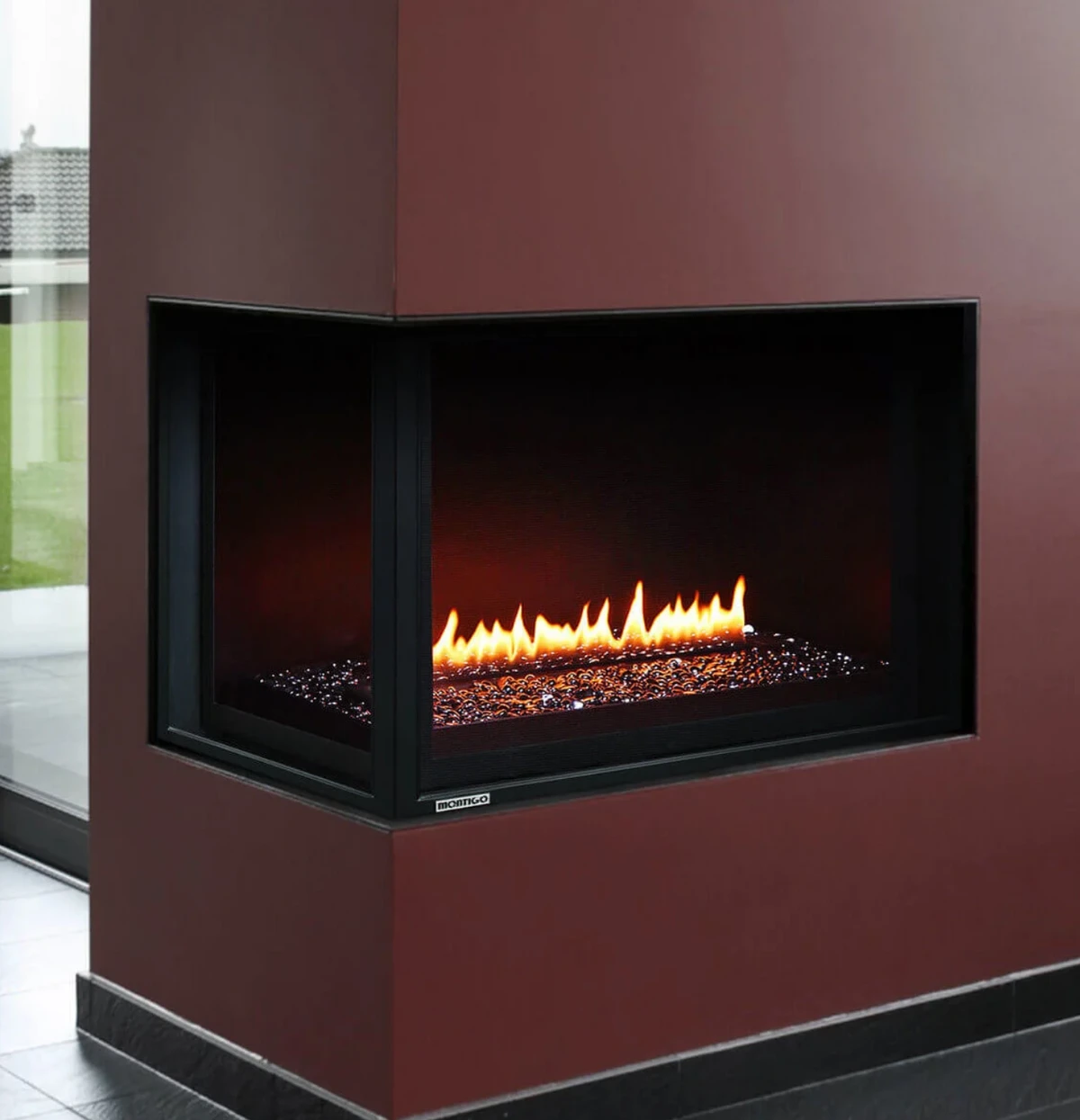 Montigo Divine 38" Contemporary Corner Multi-Sided Fireplace - HL38CLNI-2