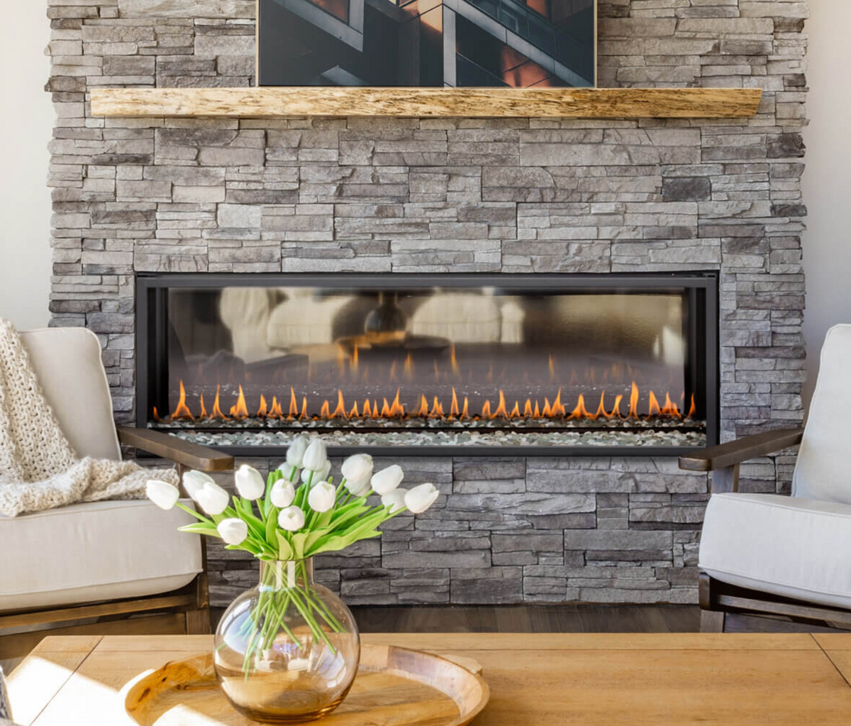 Montigo Exemplar R520ST See-Through Luxury Linear Direct Vent Gas Fireplace - R520STN