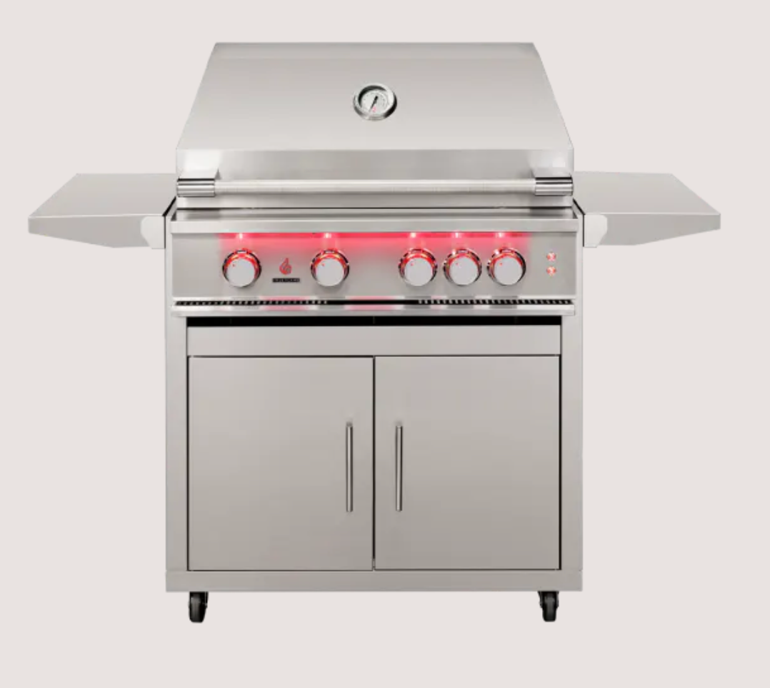 TrueFlame 32" 4-Burner Freestanding Gas Grill - TF32FS-NG(LP)