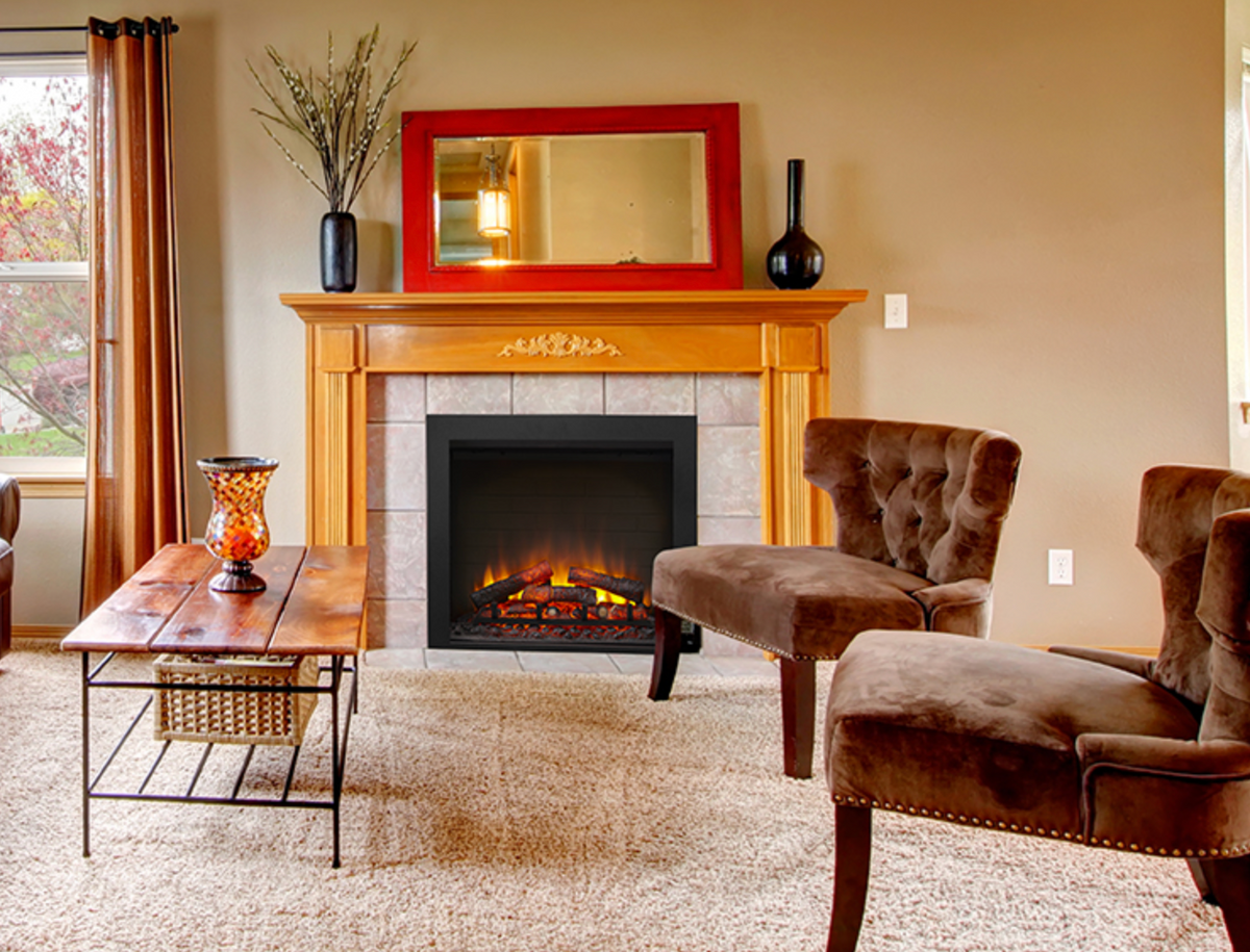 SimpliFire 30" Built-In Electric Fireplace - SF-BI30-EB