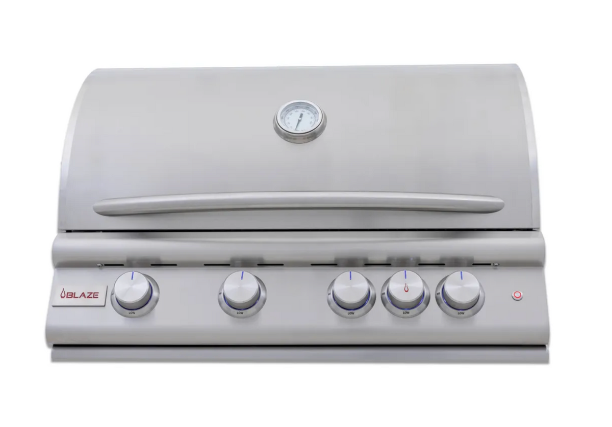 Blaze LTE+ 32" 4-Burner Built-In Gas Grill with Rear Burner and Lighting System - BLZ-4LTE3