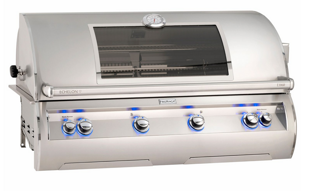 FireMagic Echelon Diamond 48" Built-In Gas Grill with Analog Thermometer & Magic View Window, LP  - E1060I-8EAP-W
