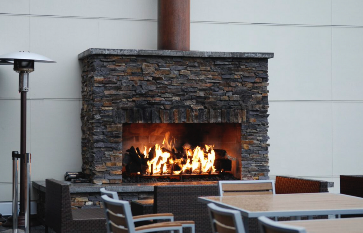 Mason-Lite Regal 108" Traditional Indoor/Outdoor Wood Burning Firebox - MFP108-RGL