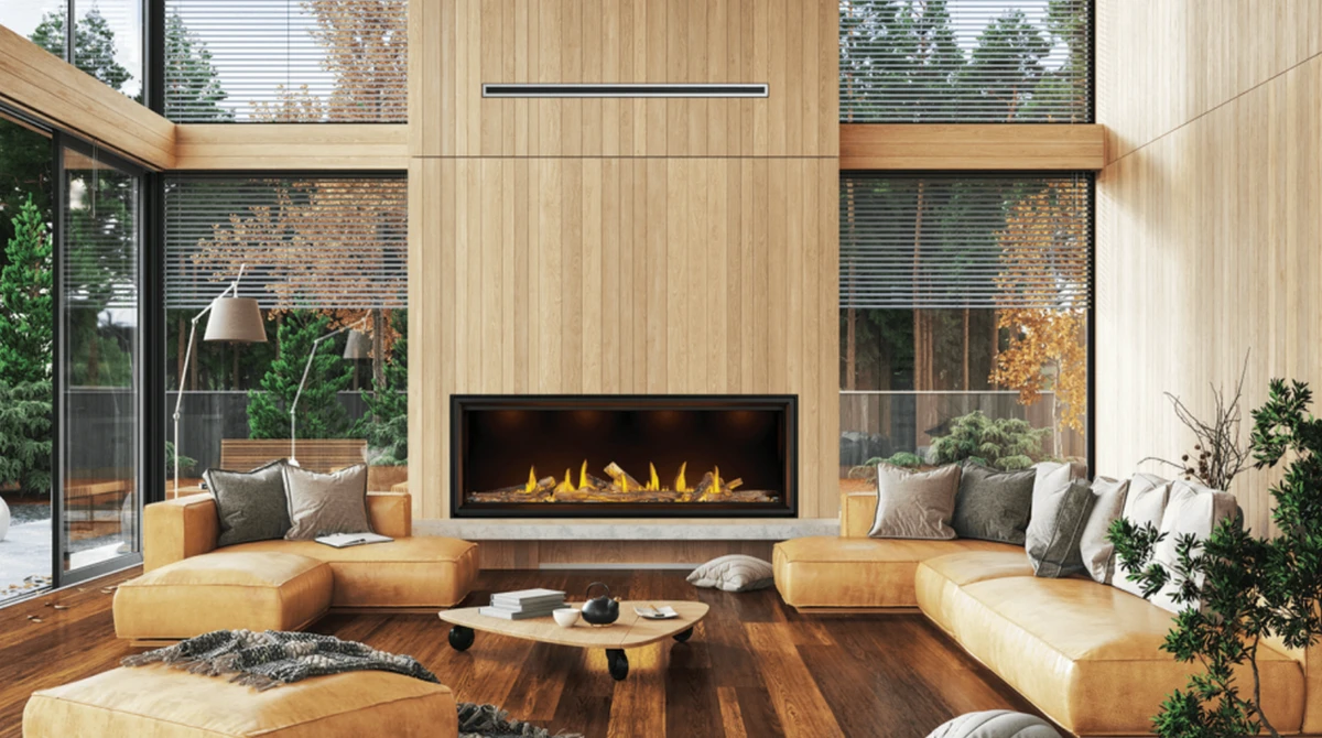 Napoleon Vector Tall 74" See-Through Linear Direct Vent Gas Fireplace