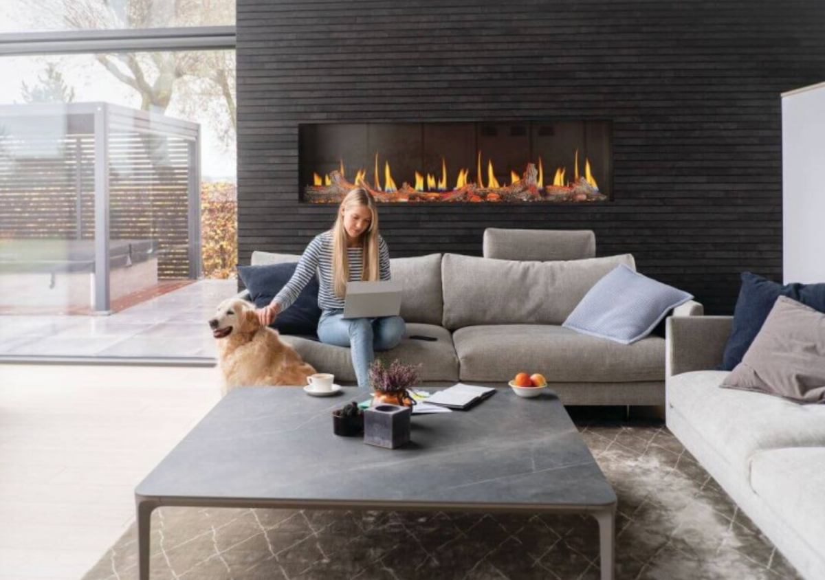 Napoleon Luminex 65" LCD Linear Built-In Electric Fireplace