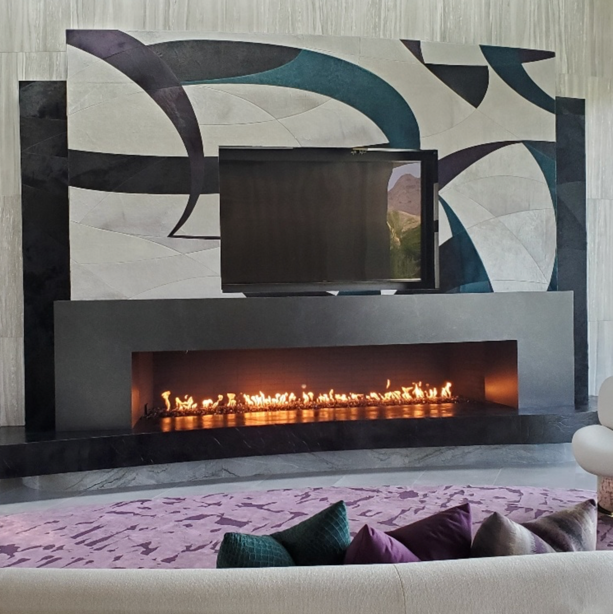Mason-Lite 84" Linear B-Vent Masonry Gas Fireplace - LMFP84(NT)