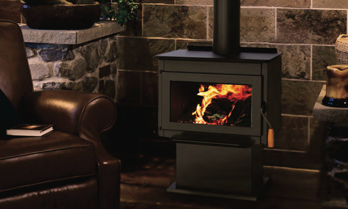 Country Stoves Sumter 1600 GL Freestanding Wood-Burning Stove with Steel Door - 160AL