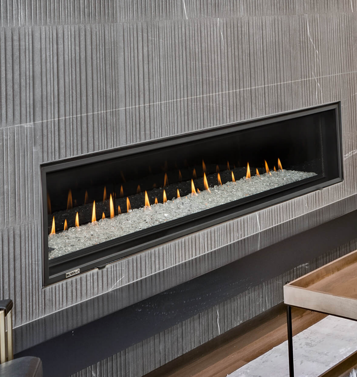 Montigo DelRay Linear 72" Full Load Direct Vent Gas Fireplace - DRL7213NI-2